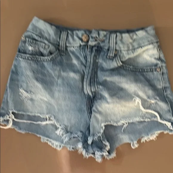 REWASH Distressed Women Jean Shorts 5/27 - Picture 1 of 7